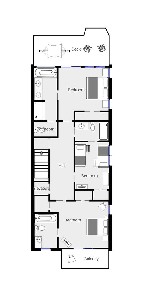 The Hideaway A-3rd Floor Floorplan