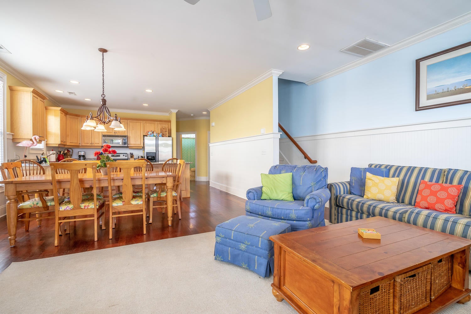 Carolina Blue-Dining Room and Living Room