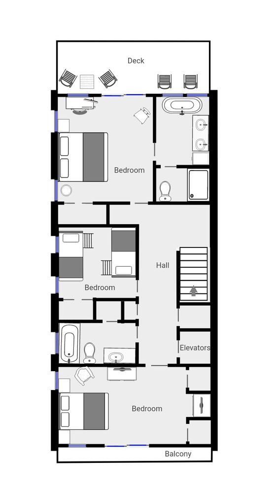 KB Surf Shack-3rd Floor Floorplan