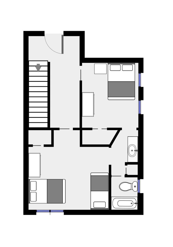 Carolina Blue-1st Floor Floorplan