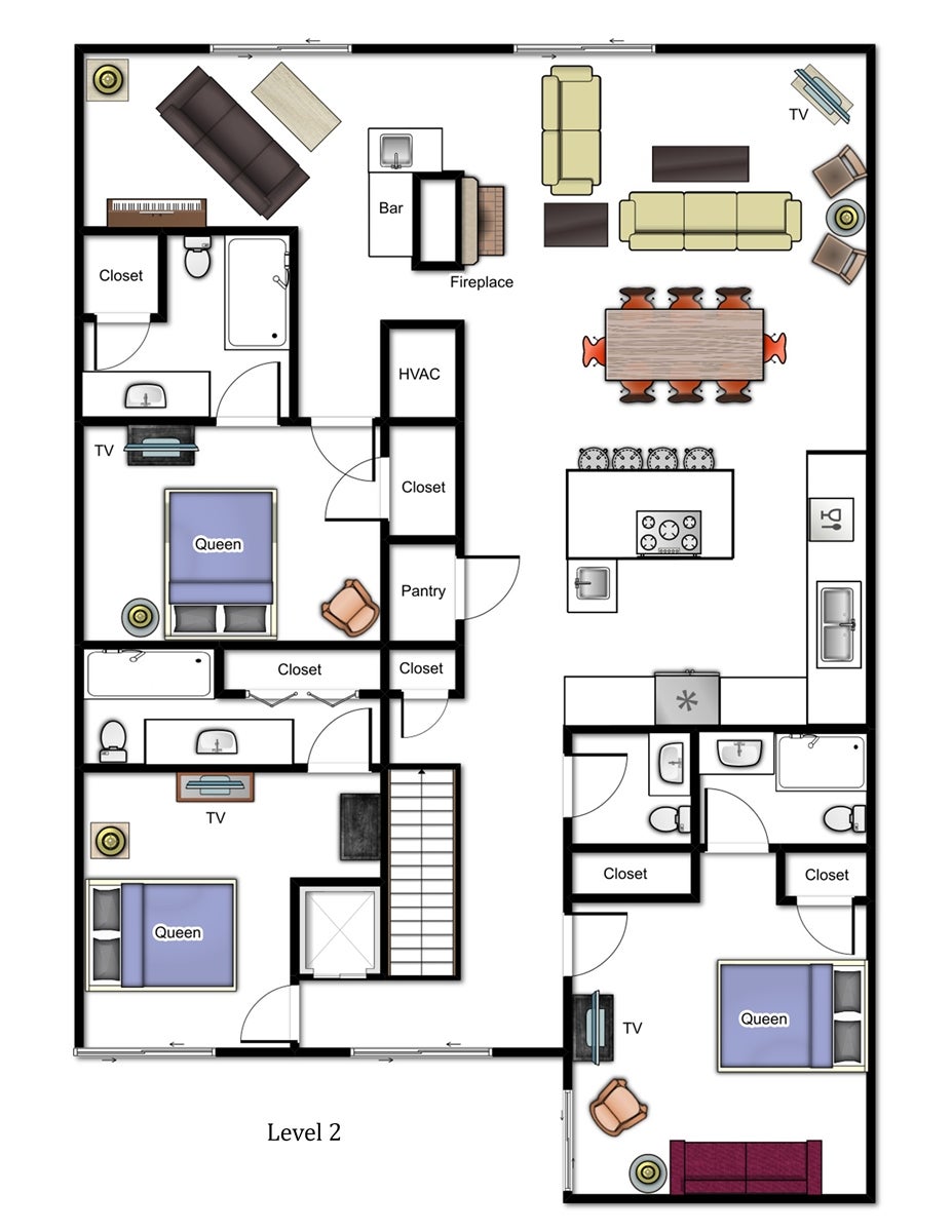 Boracay Upper Unit-2nd Floor Floorplan