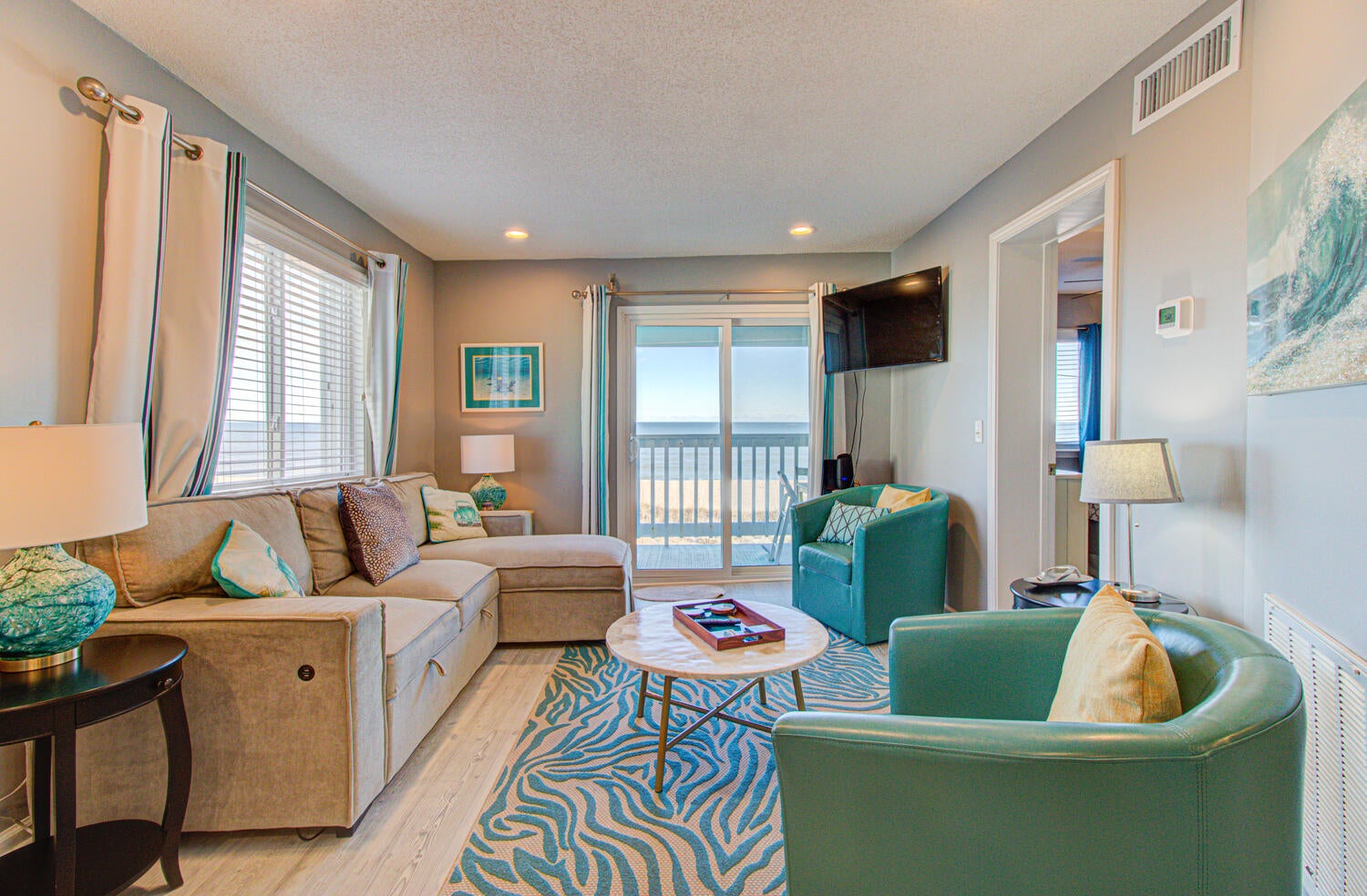 Boardwalk Beach Days-Living Room