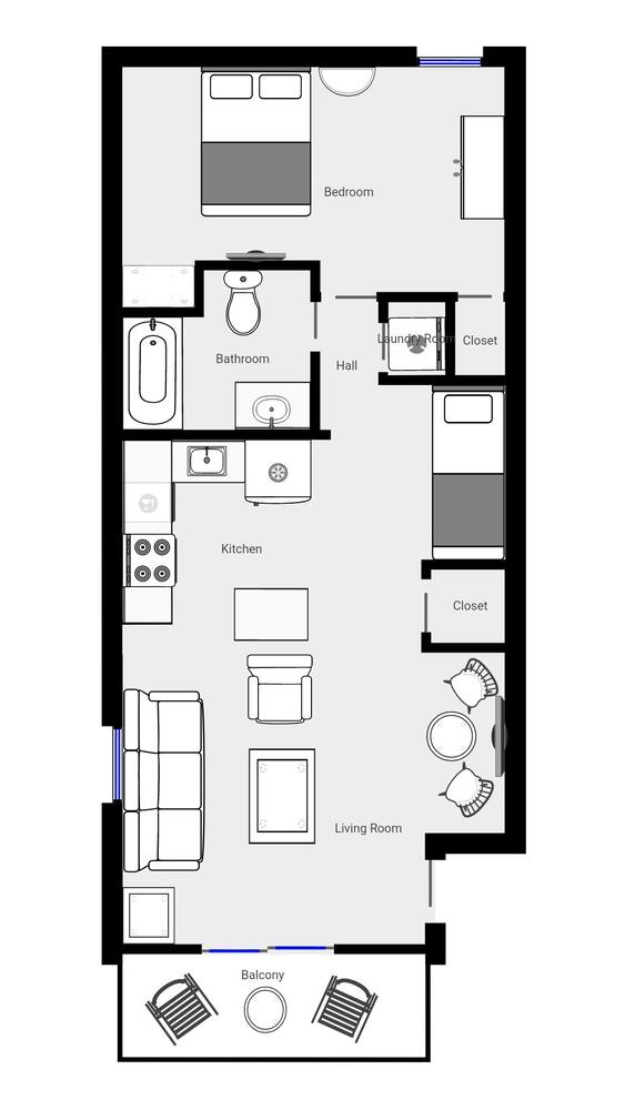 Driftwood Villas 205-Floorplan