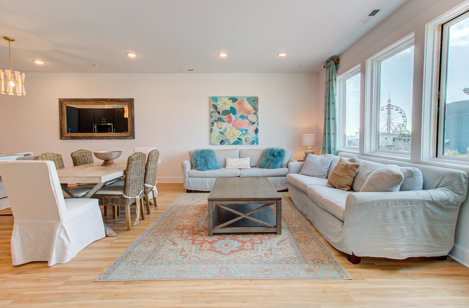 A Penthouse at Carolina Beach-Living Room