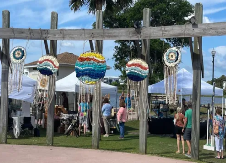 island art festival dream catchers in the wind